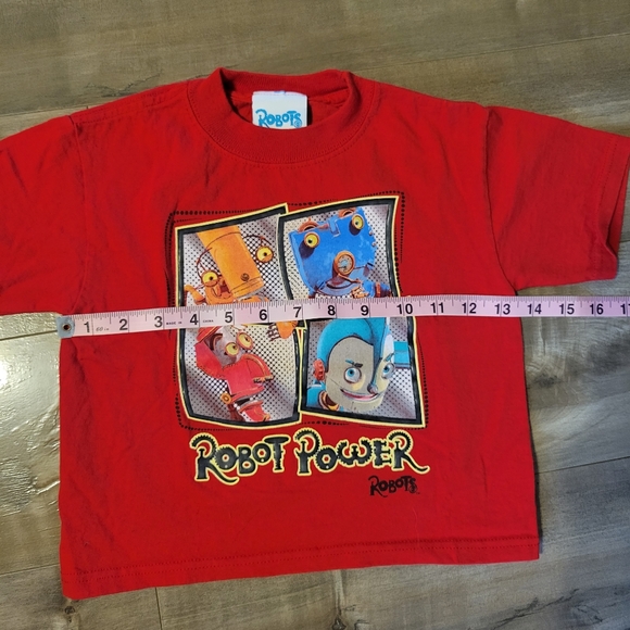 Robots Movie Y2K 20th Century Fox Robots Kids Shirt Robot Power - Picture 7 of 7